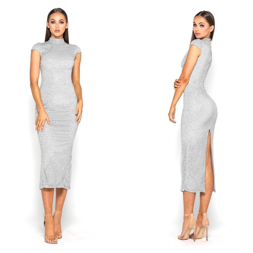 Portia & Scarlett Honey Dress Silver NWT